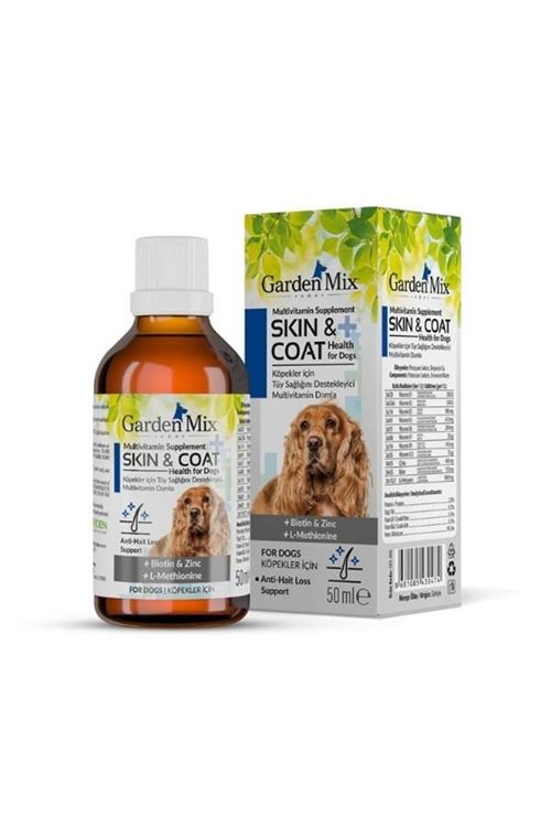 Garden Mix Multivitamin Köpekler için Tüy Sağlığını Destekleyici Damla 50 Ml