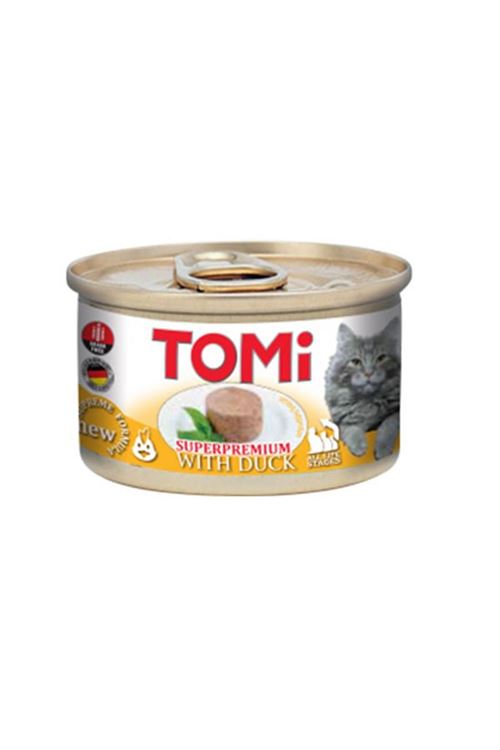 Tomi Kıyılmış Ördekli Tahılsız Yetişkin Konserve Kedi Maması 85 Gr