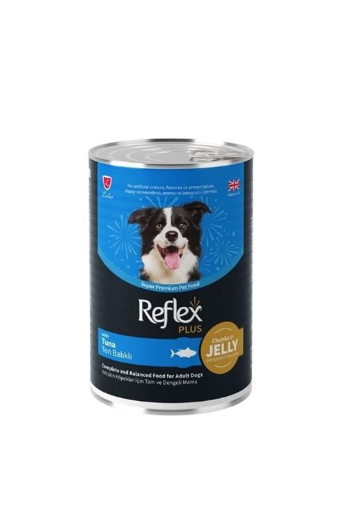 Reflex Plus Jöle İçinde Ton Balıklı Yetişkin Konserve Köpek Maması 400 Gr