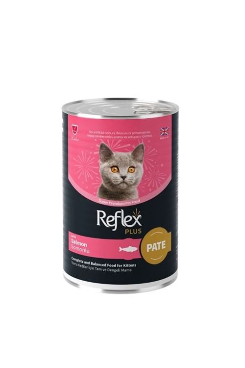 Reflex Plus Pate İçinde Somonlu Yavru Konserve Kedi Maması 395 Gr