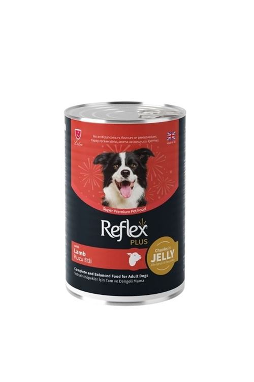 Reflex Plus Jöle İçinde Kuzu Etli Yetişkin Konserve Köpek Maması 400 Gr