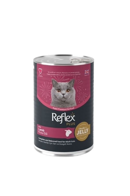 Reflex Plus Jöle İçinde Kuzu Etli Yetişkin Konserve Kedi Maması 400 Gr