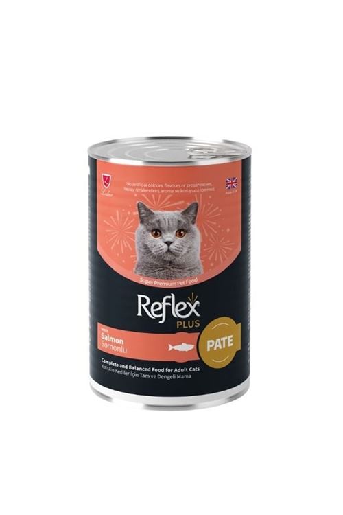 Reflex Plus Pate İçinde Somonlu Yetişkin Konserve Kedi Maması 395 Gr