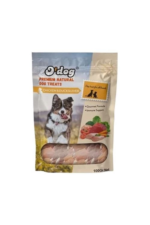 O Dog Tavuk Ördek ve Ciğerli Çubuk Köpek Ödül Maması 100 Gr