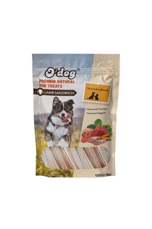 O Dog Kuzu Etli Sandwich Köpek Ödül Maması 100 Gr