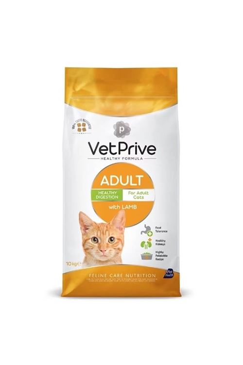 Vet Prive Kuzu Etli Yetişkin Kedi Maması 10 Kg