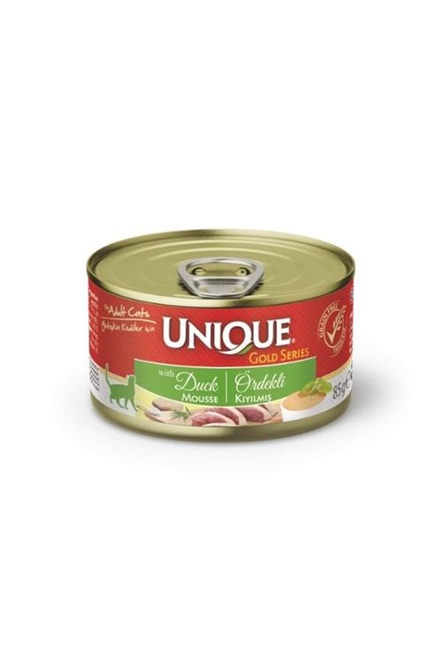 Unique Gold Series Ördek Etli Yetişkin Konserve Kedi Maması 85 Gr