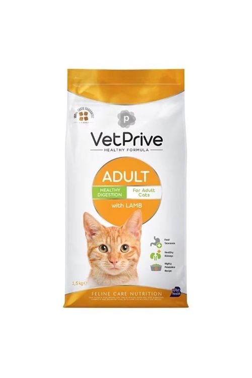 Vet Prive Kuzu Etli Yetişkin Kedi Maması 1.5 Kg