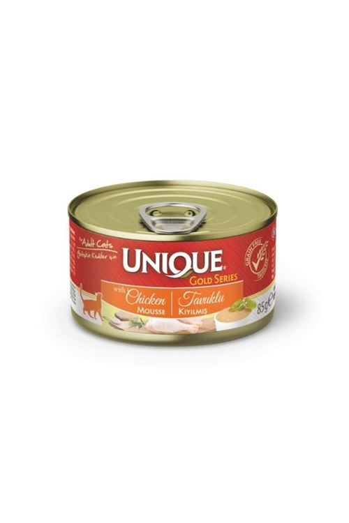 Unique Gold Series Tavuk Etli Yetişkin Konserve Kedi Maması 85 Gr