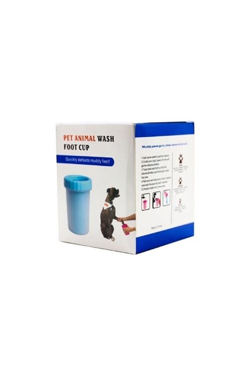Soft Gentle Köpek Pati Yıkama Aparatı Medium Mavi