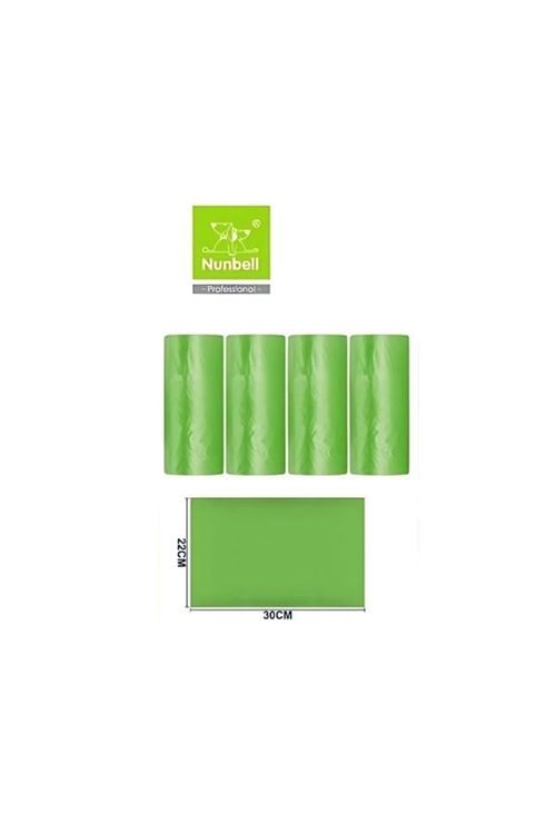 Nunbell Yedekli Köpek Dışkı Toplama Torbası 12 Adet