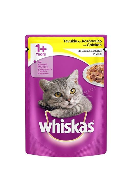 Whiskas Pouch Tavuklu ve Hindili Yetişkin Kedi Konserve Maması 85 Gr 4x