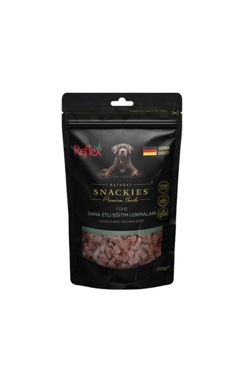 Reflex Snackies Natural Füme Dana Etli Tahılsız Köpek Eğitim Lokmaları 170 Gr