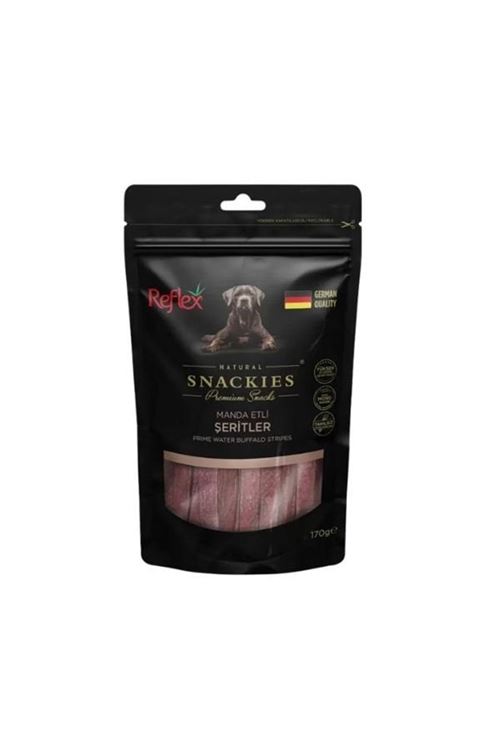Reflex Snackies Natural Manda Etli Şerit Tahılsız Köpek Ödül Maması 170 Gr