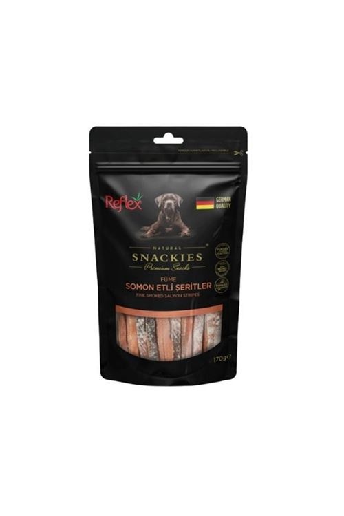 Reflex Snackies Natural Füme Somon Etli Şerit Köpek Ödül Maması 170 Gr