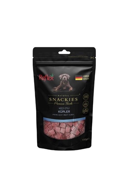 Reflex Snackies Natural Keçi Etli Küpler Tahılsız Köpek Ödül Maması 170 Gr