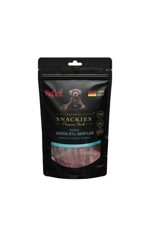 Reflex Snackies Natural Ördek Göğüs Etli Şerit Tahılsız Köpek Ödül Maması 90 Gr