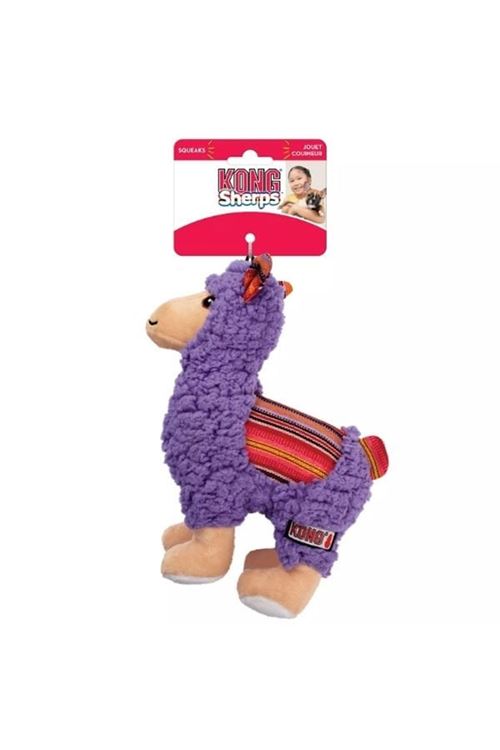 Kong Sherps Lama Şeklinde Peluş Köpek Oyuncağı Medium