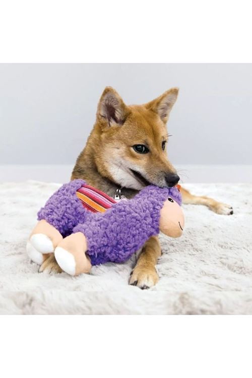 Kong Sherps Lama Şeklinde Peluş Köpek Oyuncağı Medium