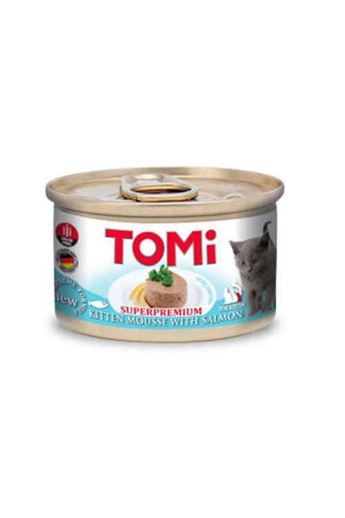 Tomi Kıyılmış Somonlu Tahılsız Yavru Konserve Kedi Maması 85 Gr