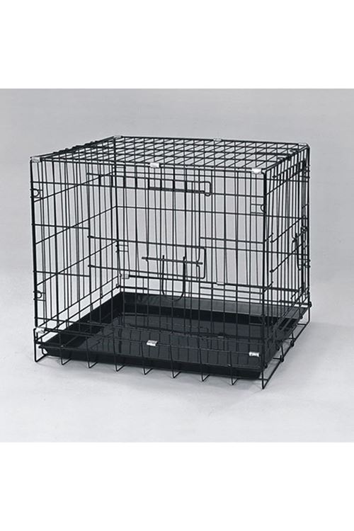 Dayang Geniş Metal Köpek Kafesi Siyah 61x44x50 Cm
