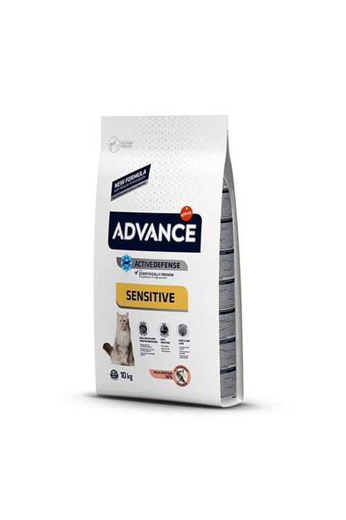 Advance Sensitive Somonlu Hassas Yetişkin Kedi Maması 10 Kg