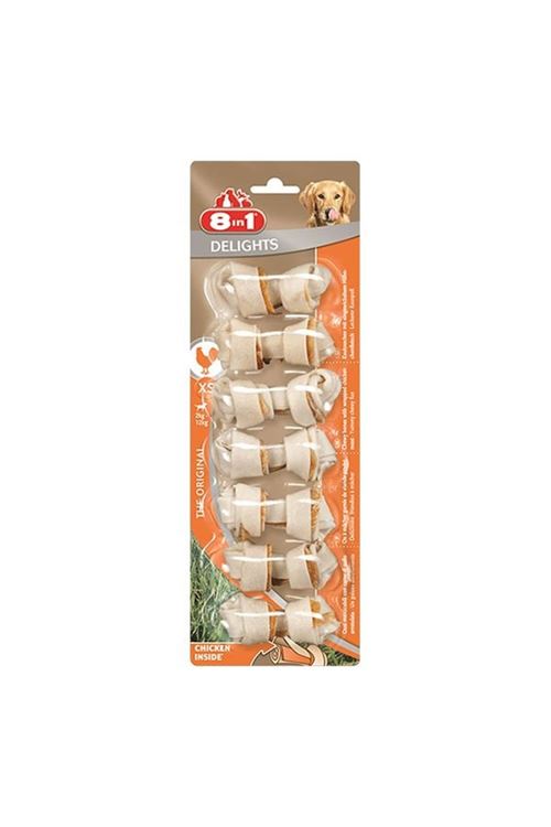8 In 1 Delights Bones Tavuklu Köpek Kemik Ödülü Xsmall 7x84 Gr