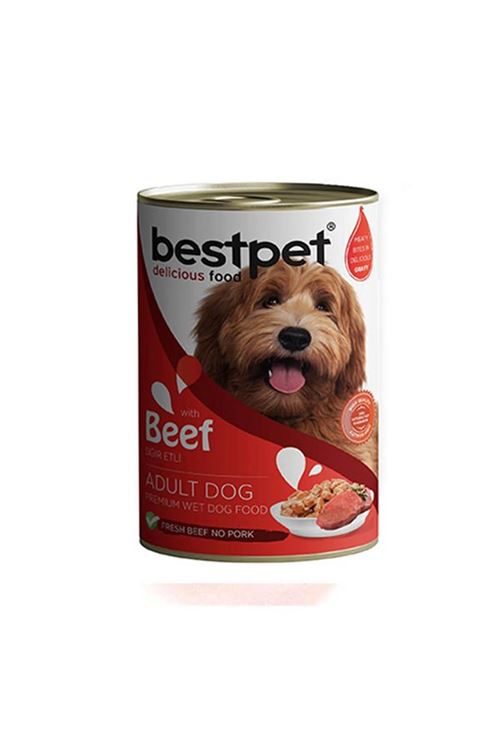 Bestpet Sığır Etli Jöleli Yetişkin Köpek Konservesi 400 Gr