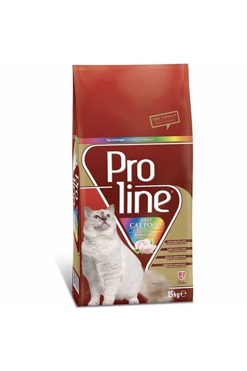 Proline Tavuklu Renkli Taneli Yetişkin Kedi Maması 15 Kg