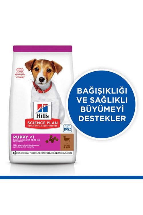 Hills Puppy Small & Mini Kuzu Etli Küçük Irk Yavru Köpek Maması 6 Kg