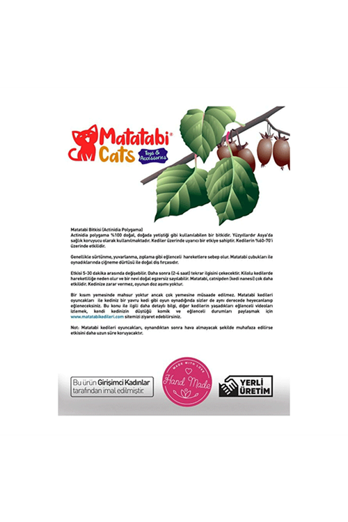 Matatabi Cats Horsi Kedi Oyuncağı Mavi 26 Cm