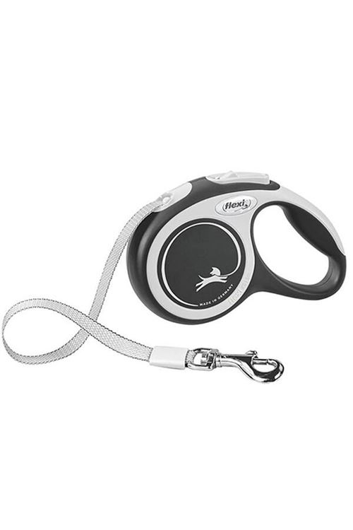 Flexi New Comfort Şerit Otomatik Köpek Gezdirme Tasması Small Siyah 5 Mt
