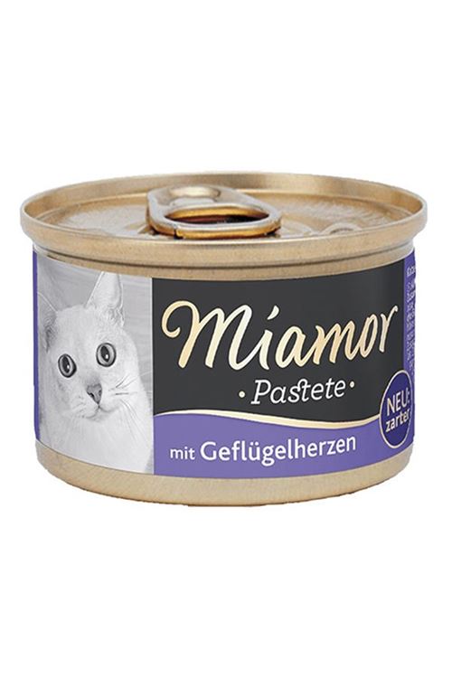 Miamor Pastete Yürekli Tahılsız Konserve Kedi Maması 85 Gr