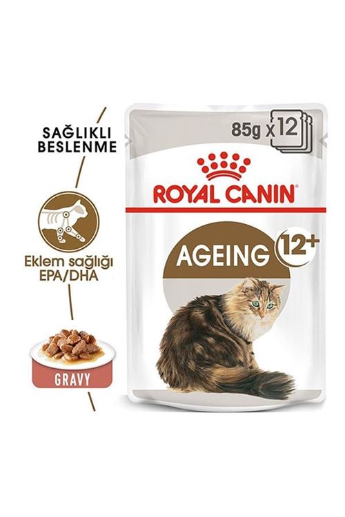 Royal Canin Ageing +12 Gravy Pouch Yaşlı Konserve Kedi Maması 85 Gr