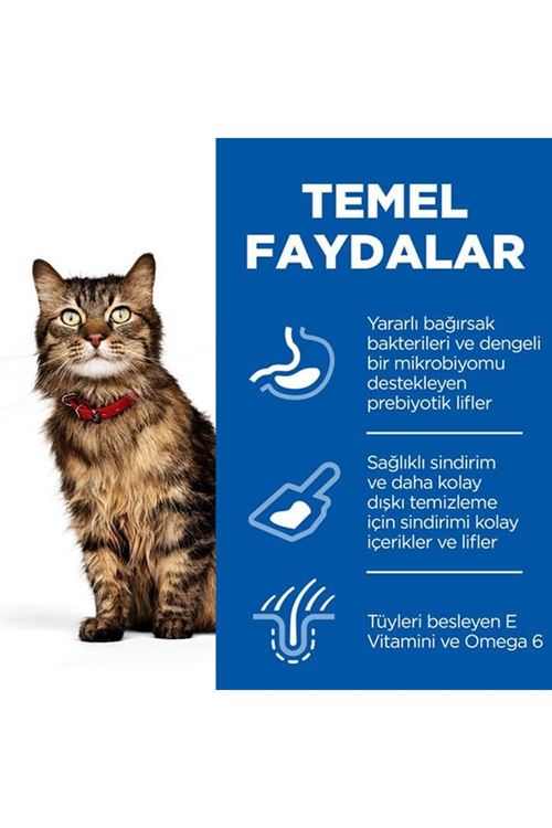 Hills Sensitive Skin Deri Tüy ve Sindirim Hassasiyeti için Yetişkin Kedi Maması 1.5 Kg
