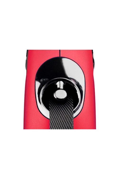 Flexi New Classic Şerit Otomatik Köpek Gezdirme Tasması Medium Kırmızı 5 Mt