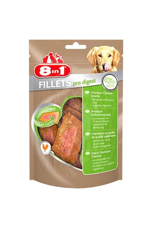 8in1 Fillets Pro Digest Sindirim Destekleyici Köpek Ödül Maması 80 Gr
