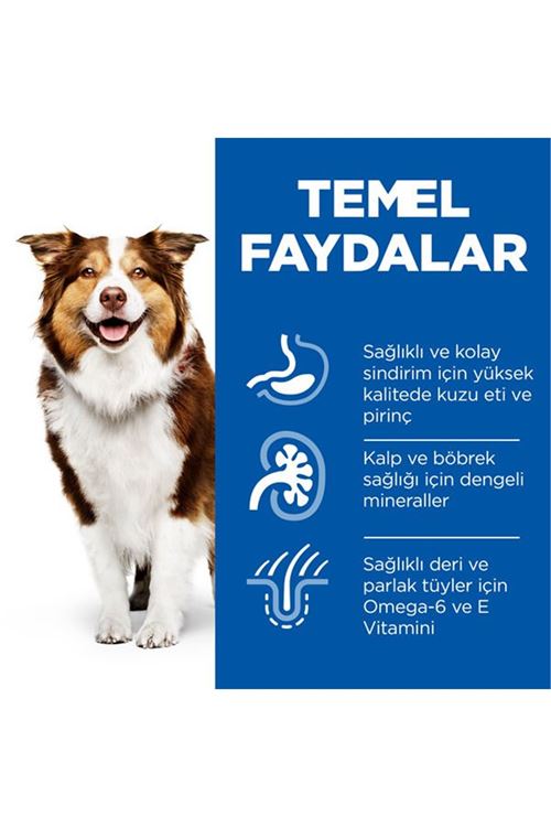 Hills Mature Senior +7 Medium Orta Irk Kuzu Etli Yaşlı Köpek Mamasi 2.5 Kg