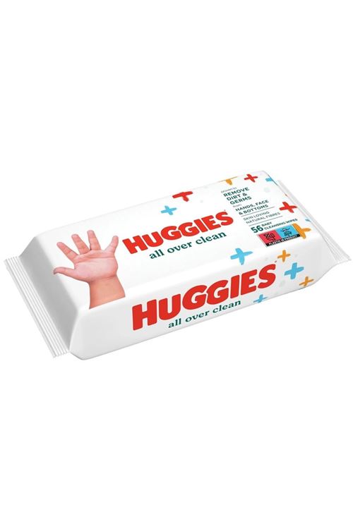 Huggies All Over Clean Bebek ve Çocuk Islak Mendili 10x56 Yaprak