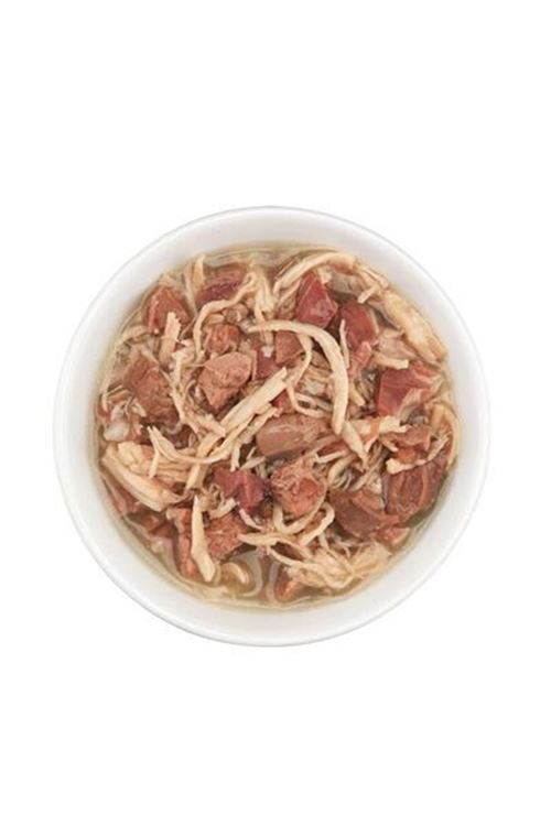 Schesir After Dark Et Suyu içinde Tavuklu ve Sığır Etli Yetişkin Kedi Konservesi 80 Gr