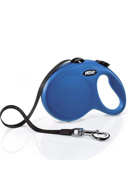 Flexi Klasik Şerit Kayış Otomatik Köpek Gezdirme Tasması Large Mavi 8 Mt