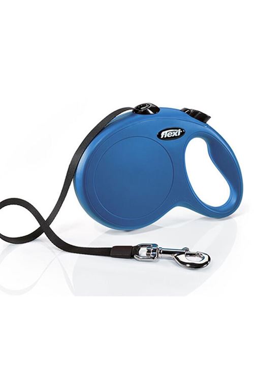 Flexi New Classic Şerit Otomatik Köpek Gezdirme Tasması Large Mavi 5 Mt