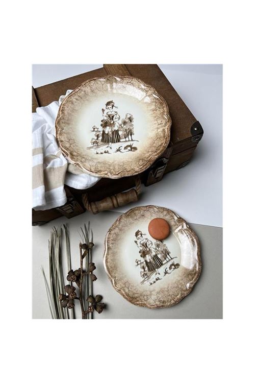 Porser Fulya Ella Pasta Takımı 22cm 6 kişilik 6 Parça