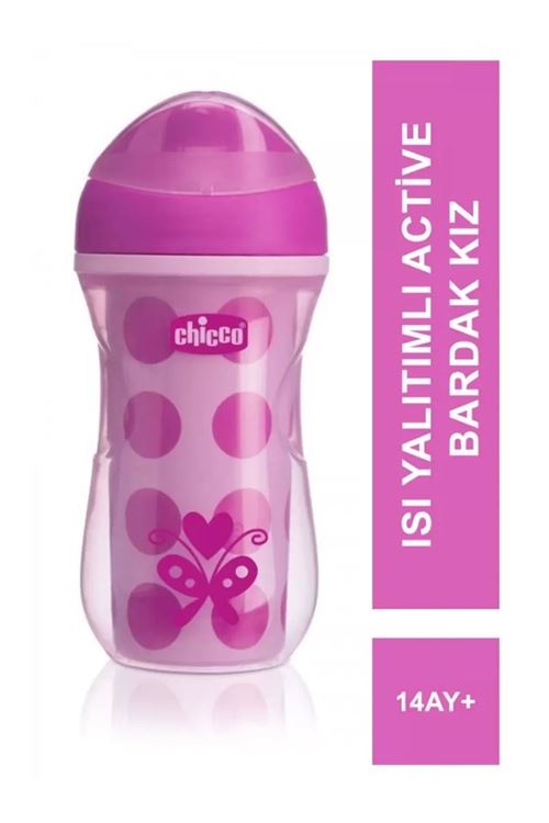 Chicco Isı Yalıtımlı Active Bardak 14 Ay+ 266 ml - Pink