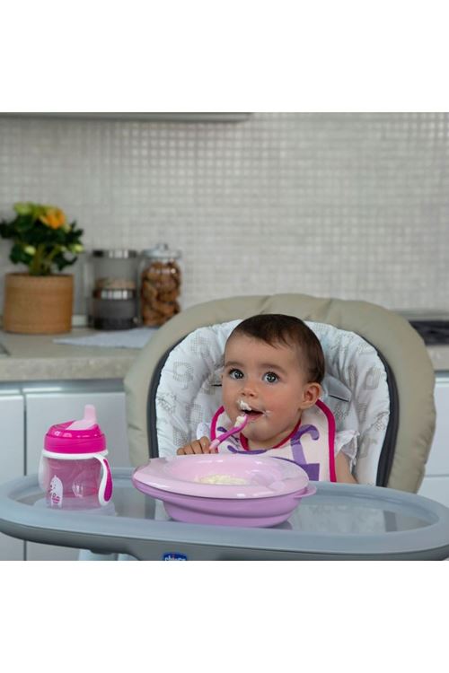 Chicco 4 Parça Beslenme Seti +6 Ay - Kız