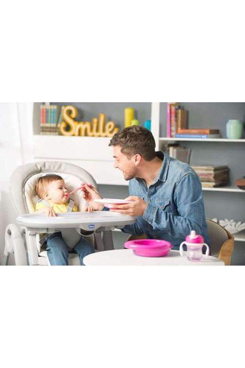 Chicco 4 Parça Beslenme Seti +6 Ay - Kız