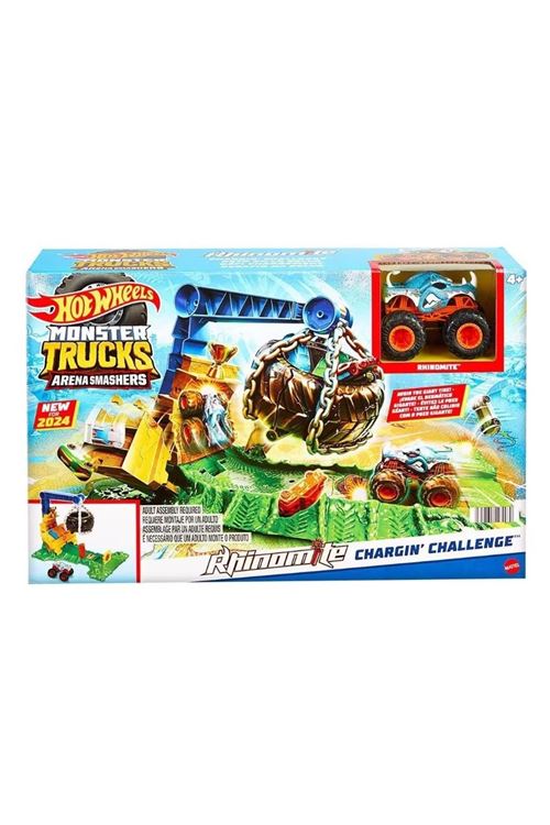 Hot Wheels Monster Trucks Arenada Rhinomite Mücadelesi Oyun Seti HTP18