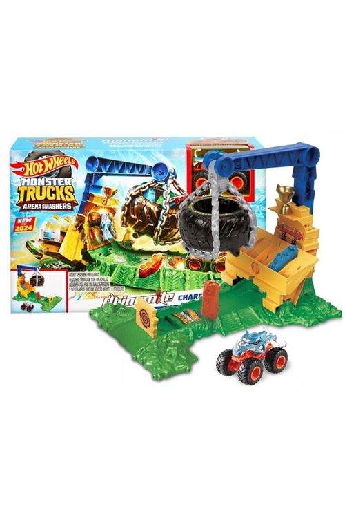 Hot Wheels Monster Trucks Arenada Rhinomite Mücadelesi Oyun Seti HTP18