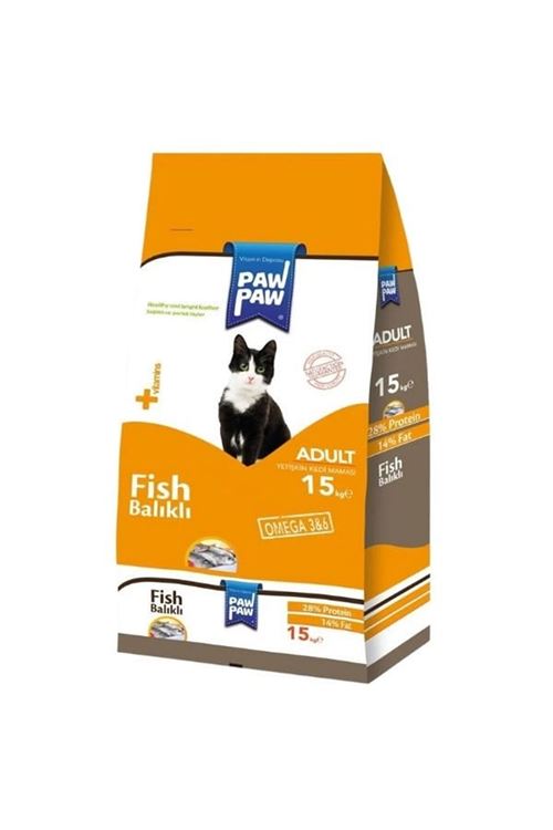 Paw Paw Adult Balıklı Yetişkin Kedi Maması 15 Kg