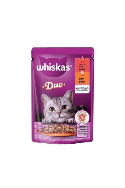Whiskas Duo Kümes Hayvanlı ve Sığır Etli Pouch Konserve Kedi Maması 85 Gr